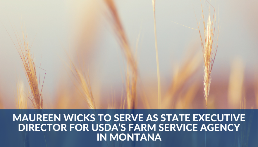 Maureen Wicks to Serve as State Executive Director for USDA’s Farm Service Agency in Montana