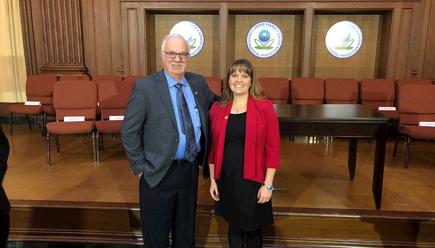 MFBF President McPherson & Nicole Rolf at EPA