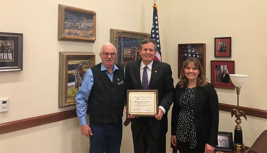 Senator Daines receives Friend of Farm Bureau Award