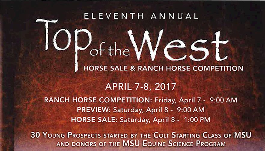 Top of the West Horse Sale - April 7-8, 2017