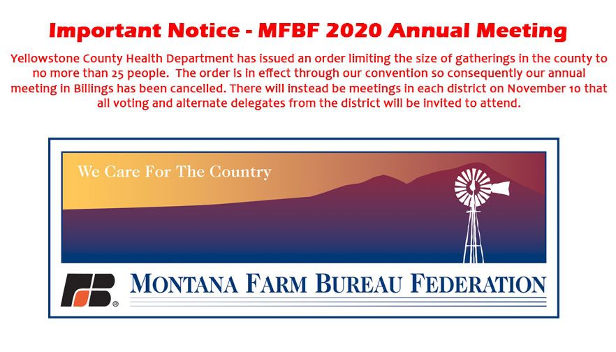 Important Notice - 2020 MFBF Annual Meeting